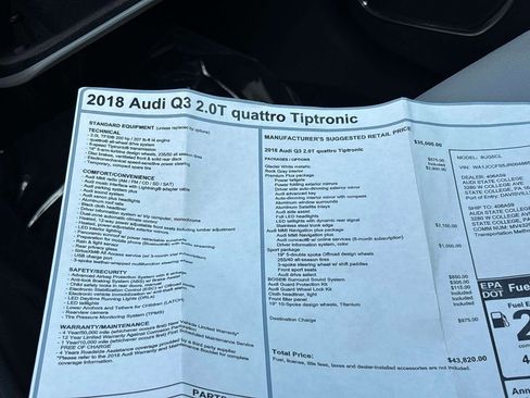 Used 2018 Audi Q3 2.0T Premium Plus w/ Premium Plus Package AWD/4WD image 32