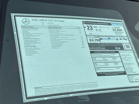 New 2026 Mercedes-Benz CLE 53 AMG 4MATIC Coupe image 29