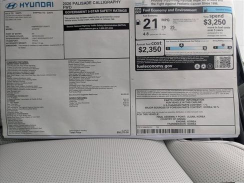 New 2026 Hyundai Palisade Calligraphy image 22