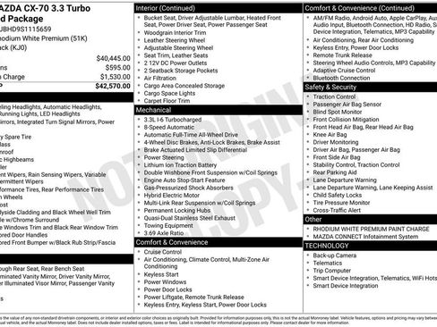 Used 2025 MAZDA CX-70 3.3 Turbo w/ Preferred Package image 44