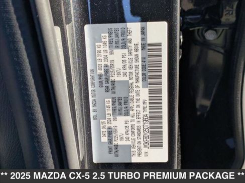 New 2025 MAZDA CX-5 2.5 Turbo w/ Premium Package image 15
