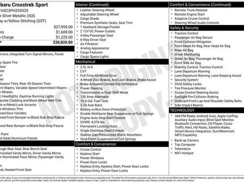 Used 2023 Subaru Crosstrek 2.5i Sport image 26