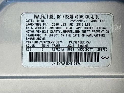 Used 2019 INFINITI Q50 Luxe w/ Essential Package (3.0T Luxe) image 33