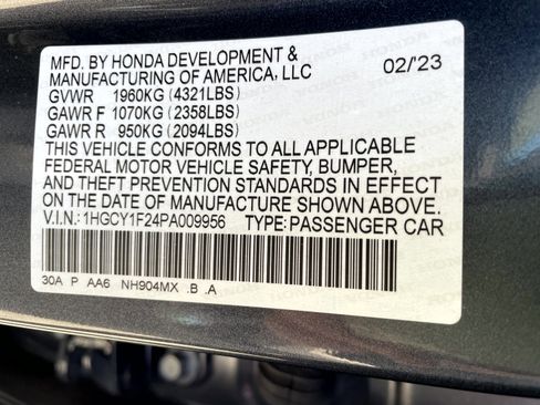 Certified 2023 Honda Accord LX image 22