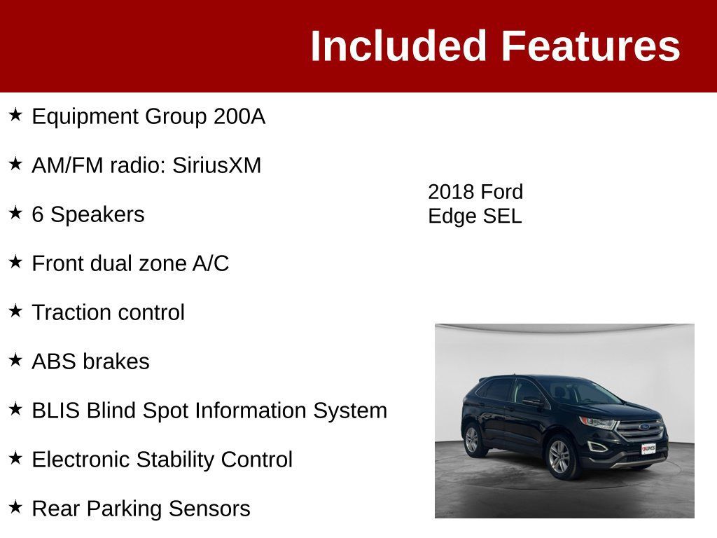 Used 2018 Ford Edge SEL FWD image 3