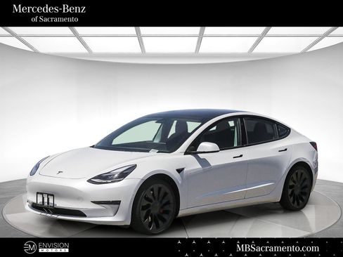 Used 2021 Tesla Model 3 Performance AWD/4WD image 1
