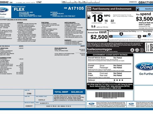 Used 2016 Ford Flex SEL w/ Equipment Group 202A AWD/4WD image 2