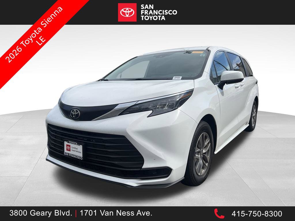 Certified 2026 Toyota Sienna LE AWD/4WD image 1