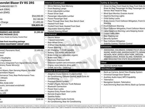 New 2025 Chevrolet Blazer EV RS image 10