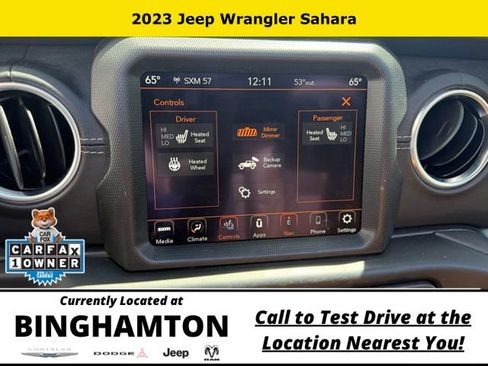 Used 2023 Jeep Wrangler Unlimited Sahara w/ LED Lighting Group AWD/4WD image 13