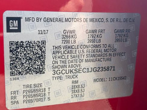 Used 2018 Chevrolet Silverado 1500 LTZ w/ LTZ Plus Package AWD/4WD image 31