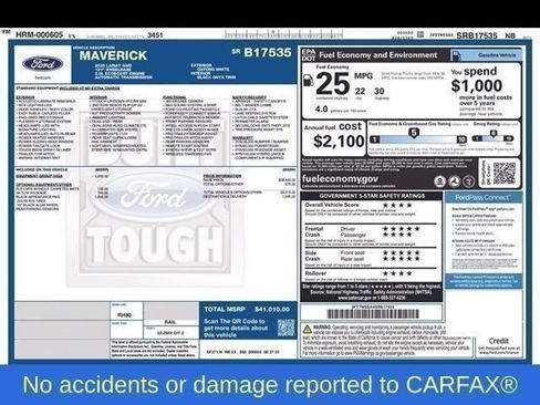Used 2025 Ford Maverick Lariat w/ Black Appearance Package AWD/4WD image 10