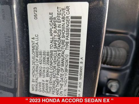 Used 2023 Honda Accord EX image 37