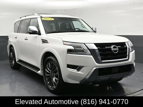 Used 2024 Nissan Armada Platinum w/ Captain's Chairs Package AWD/4WD image 1