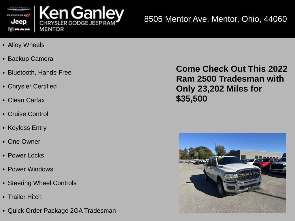 Used 2022 RAM 2500 Tradesman w/ Chrome Appearance Group AWD/4WD image 5