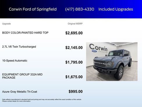 Certified 2025 Ford Bronco Badlands AWD/4WD image 5
