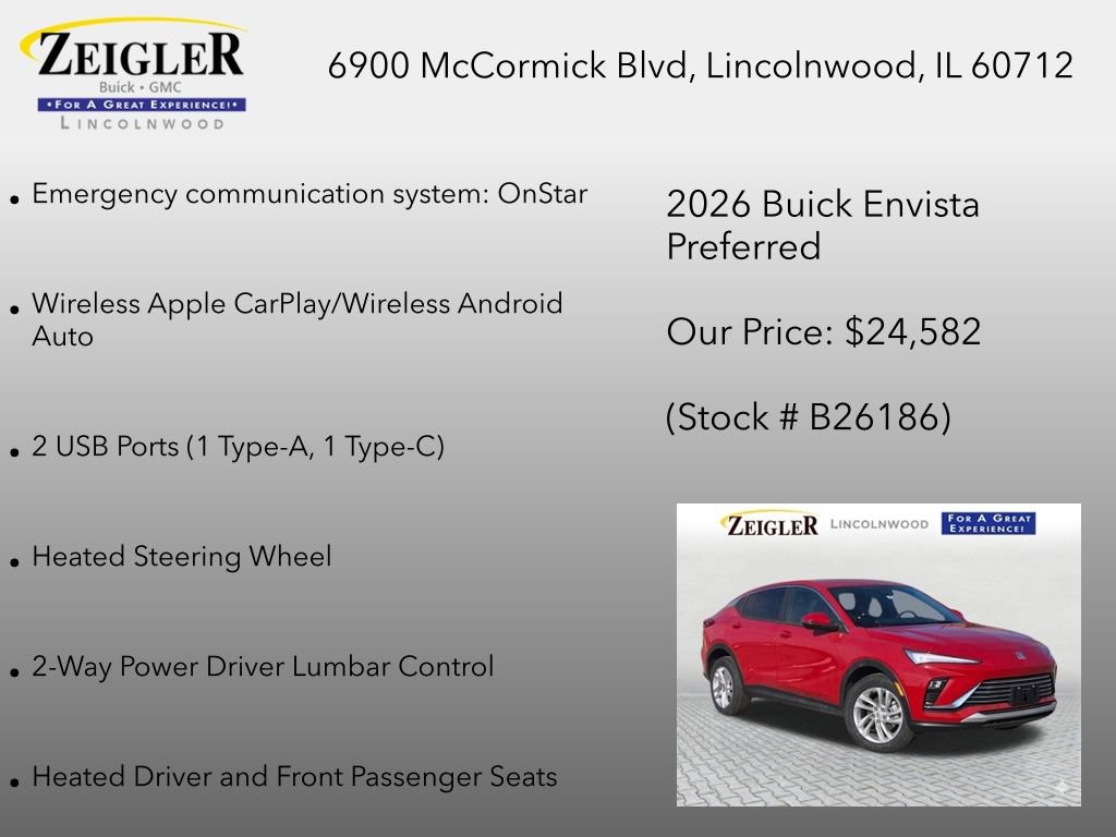 New 2026 Buick Envista Preferred w/ Convenience I Package FWD image 30