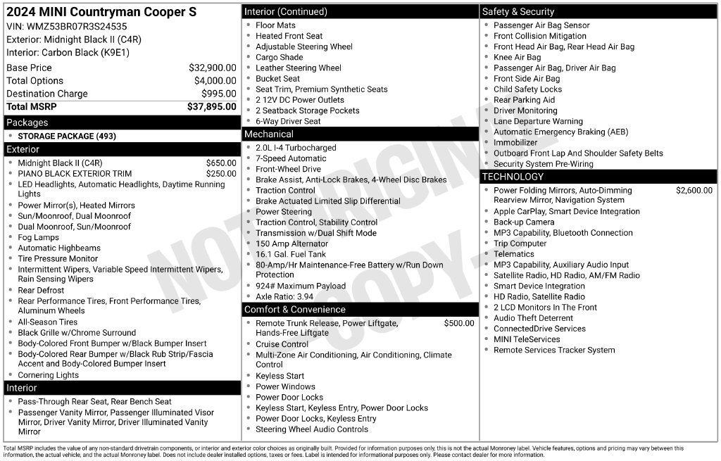 Used 2024 MINI Cooper Countryman S FWD image 36