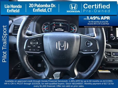 Certified 2022 Honda Pilot TrailSport image 18