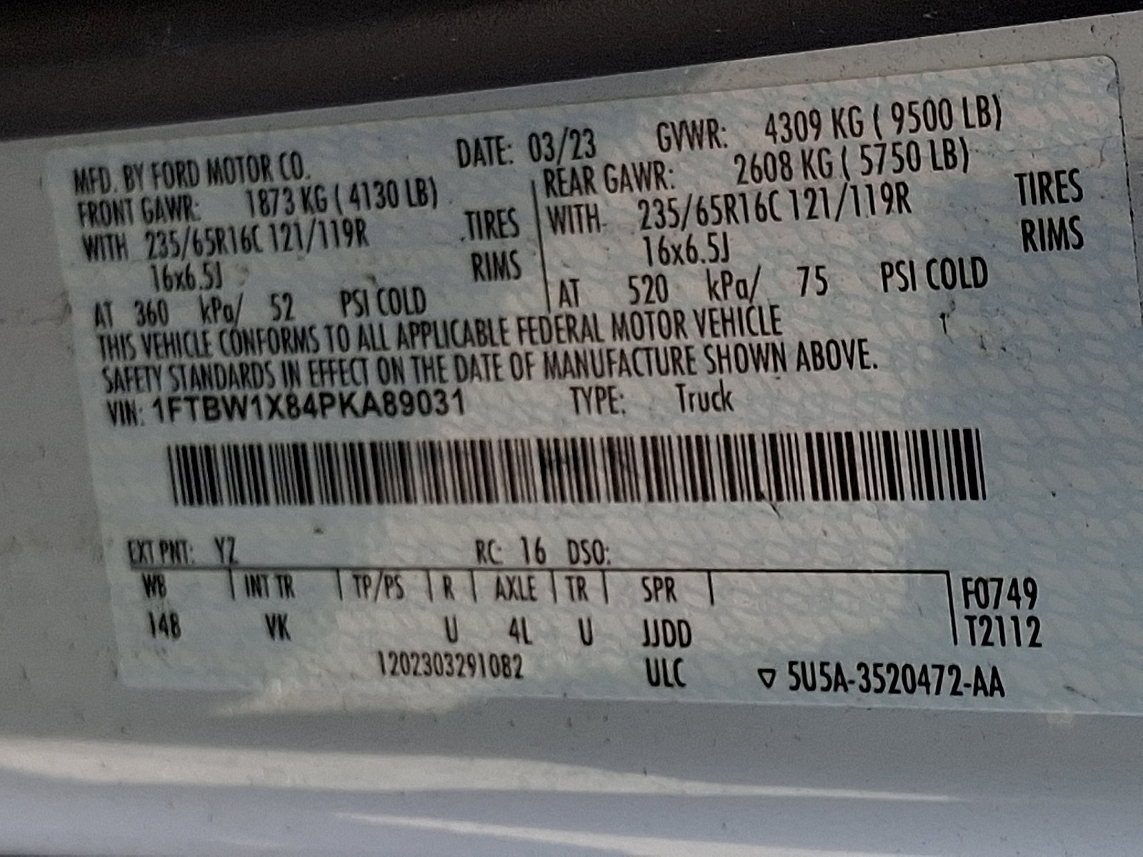 Used 2023 Ford Transit 350 148 High Roof RWD image 26