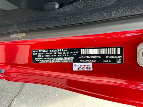 Used 2024 FIAT 500 e (RED) FWD image 28