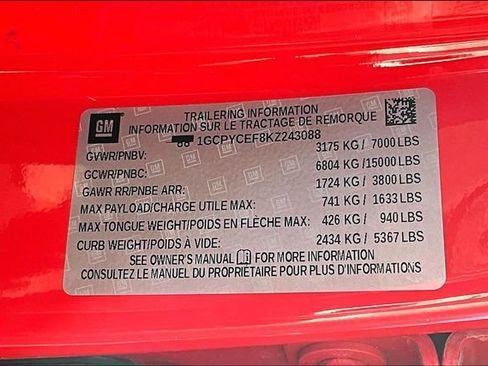 Used 2019 Chevrolet Silverado 1500 Custom Trail Boss image 16