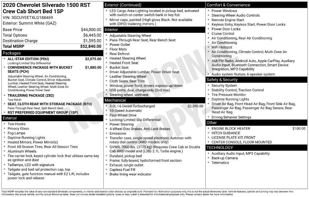 Used 2020 Chevrolet Silverado 1500 RST w/ All-Star Edition AWD/4WD image 32