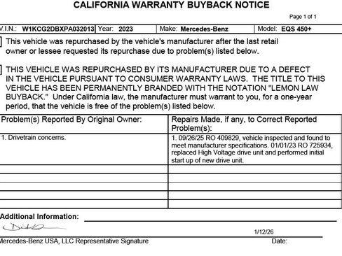 Used 2023 Mercedes-Benz EQS 450+ Sedan image 7
