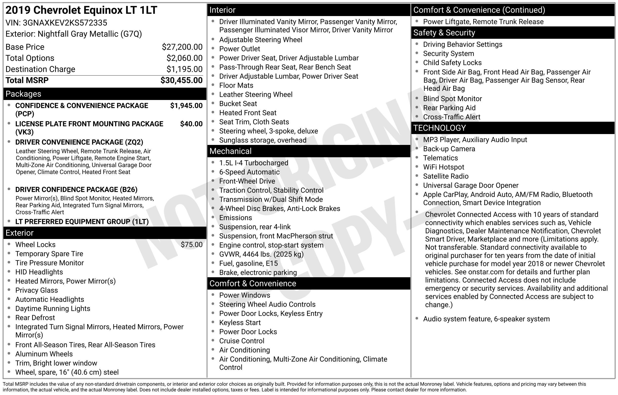 Used 2019 Chevrolet Equinox LT FWD image 2