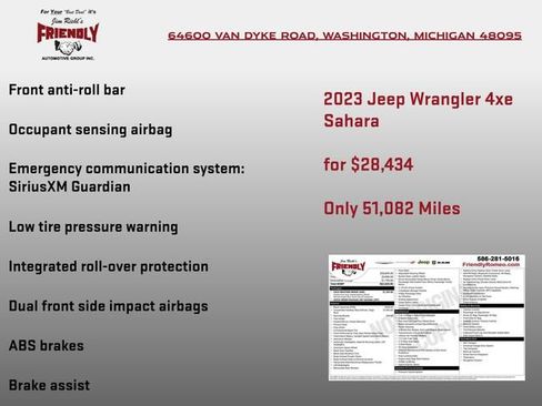 Used 2023 Jeep Wrangler Unlimited Sahara w/ Cold Weather Group AWD/4WD image 6