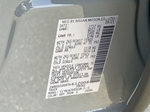 New 2026 Nissan Frontier SV w/ Tow Package image 20