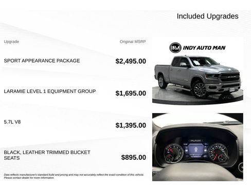 Used 2019 RAM 1500 Laramie w/ Sport Appearance Package AWD/4WD image 18