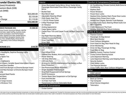 Used 2023 Hyundai Elantra SEL w/ Convenience Package FWD image 6