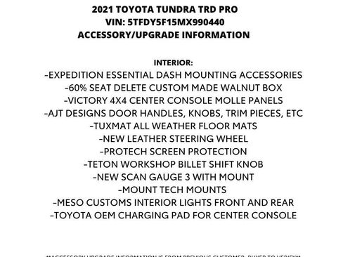 Used 2021 Toyota Tundra TRD Pro AWD/4WD image 10