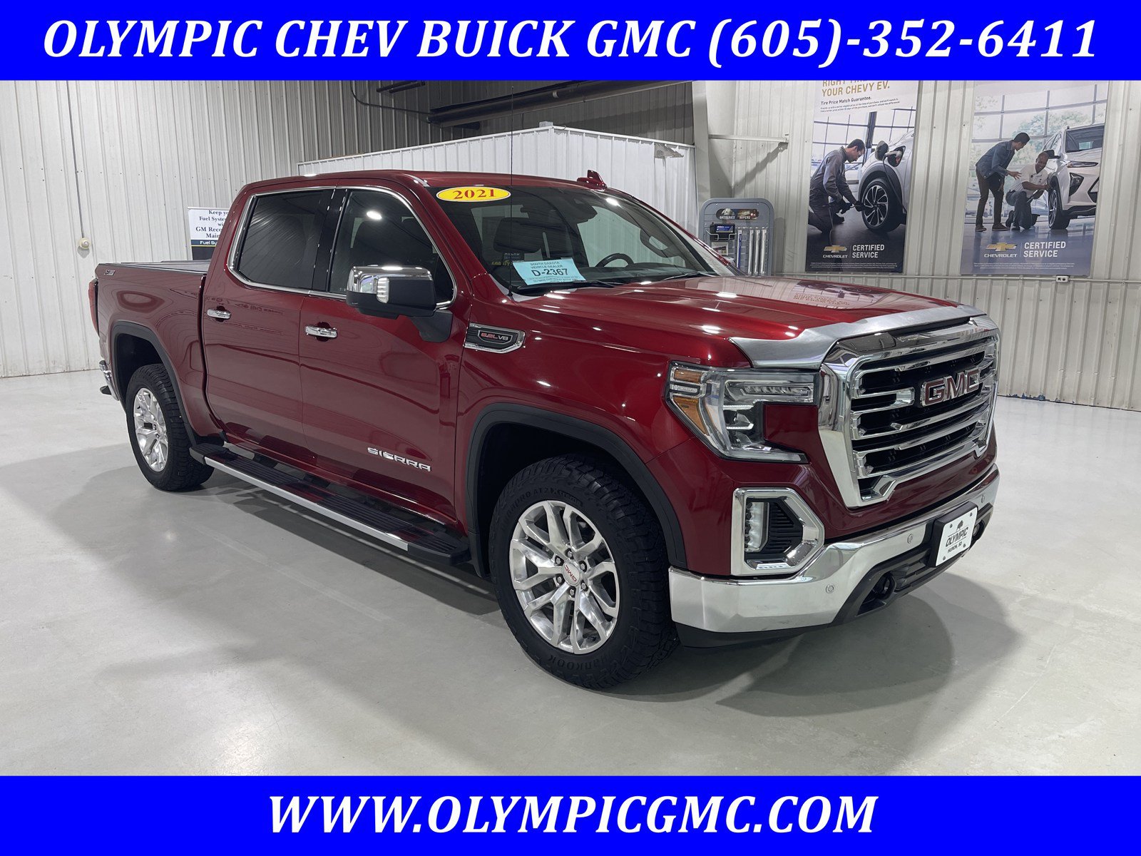 Used 2021 GMC Sierra 1500 SLT w/ SLT Premium Plus Package AWD/4WD image 1