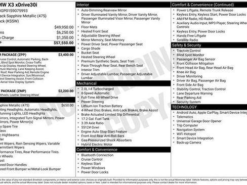 Used 2025 BMW X3 xDrive30i w/ Premium Package image 43