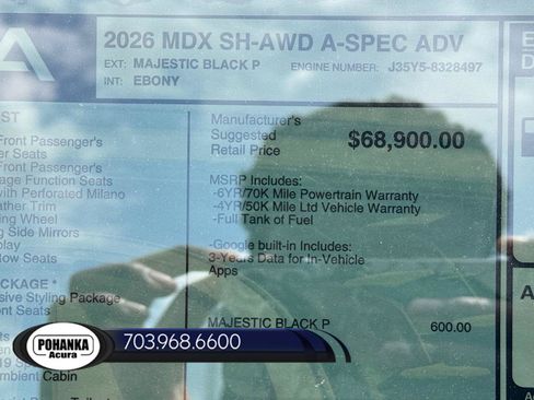New 2026 Acura MDX A-Spec AWD/4WD image 40
