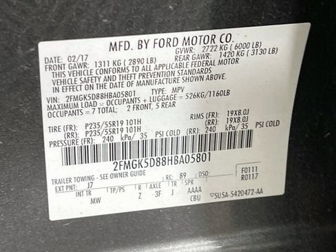 Used 2017 Ford Flex Limited FWD image 11