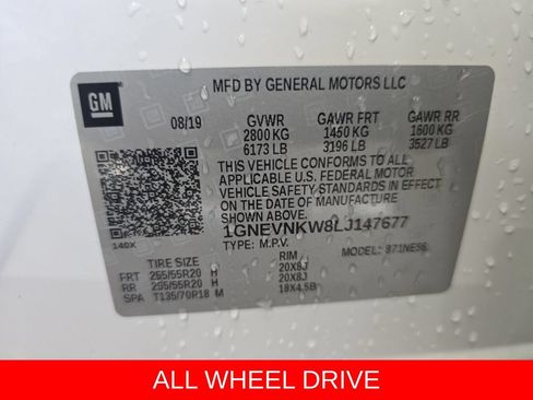 Used 2020 Chevrolet Traverse High Country w/ LPO, Floor Liner Package AWD/4WD image 37
