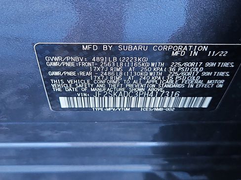 Certified 2023 Subaru Forester Premium image 7