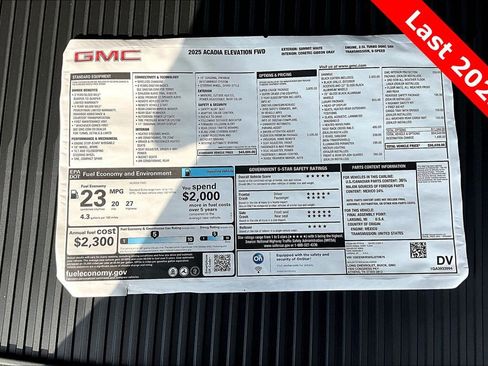 New 2025 GMC Acadia Elevation w/ Super Cruise Package image 12