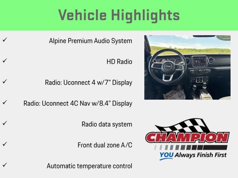Used 2021 Jeep Wrangler Unlimited Sahara w/ Uconnect 4C Nav & Sound Group AWD/4WD image 18