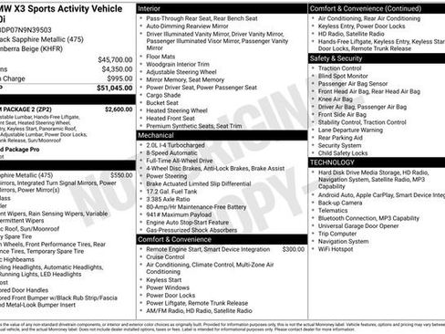 Used 2022 BMW X3 xDrive30i w/ Premium Package 2 image 23