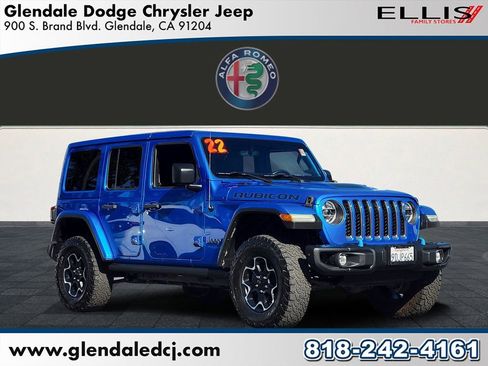 Used 2022 Jeep Wrangler Unlimited Rubicon 4xe w/ Steel Bumper Group AWD/4WD image 1