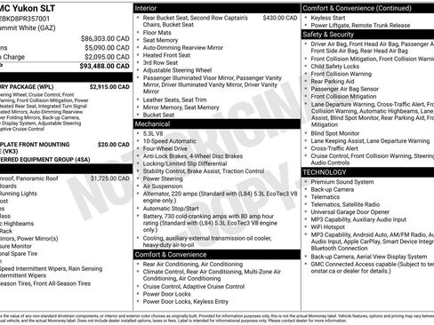 Used 2023 GMC Yukon SLT w/ SLT Luxury Package AWD/4WD image 4