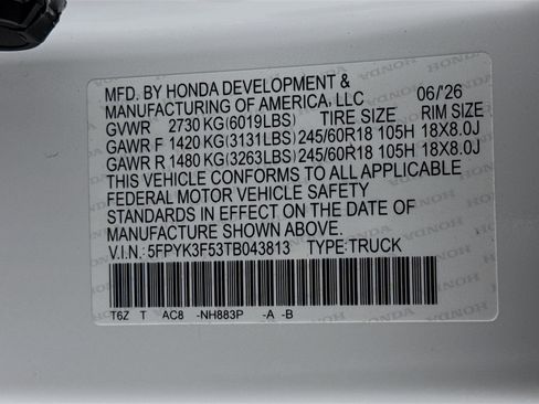 New 2026 Honda Ridgeline RTL image 38