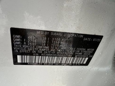 Used 2022 Subaru Legacy Limited image 36