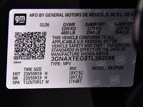 New 2026 Chevrolet Equinox RS w/ LPO, Floor Liner Package image 14