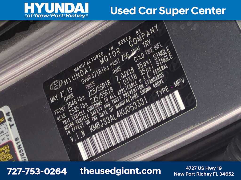 Used 2019 Hyundai Tucson Limited FWD image 34