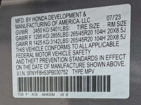 Certified 2023 Honda Passport EX-L image 32